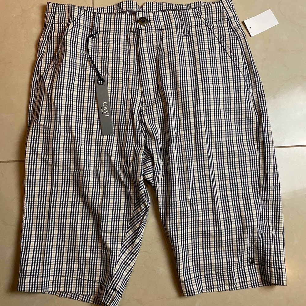 Plaided cavi shorts